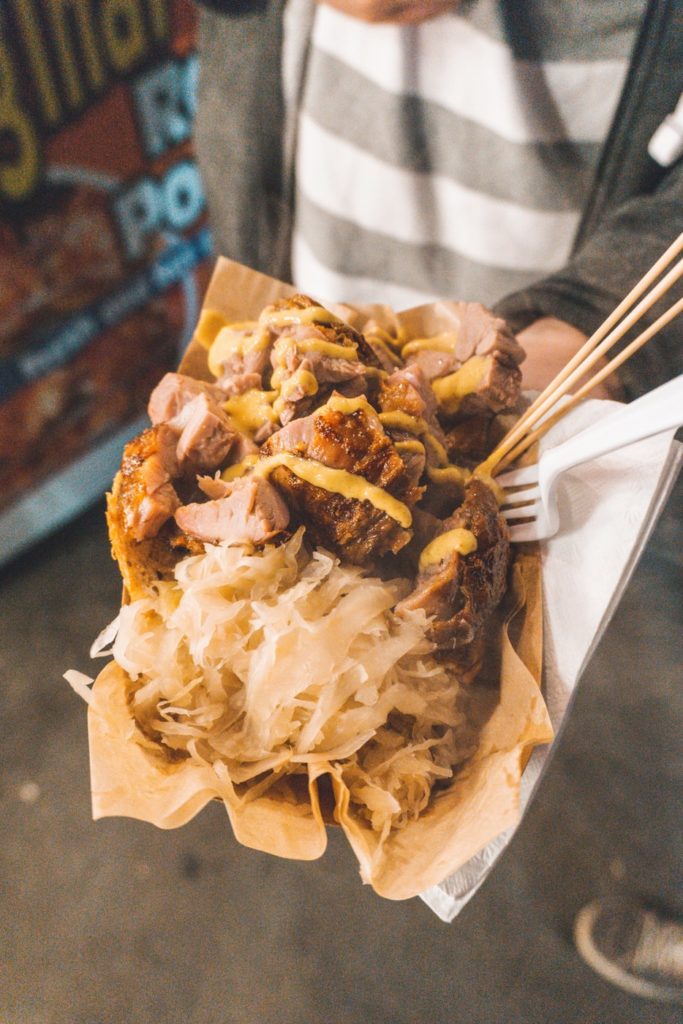Most common fermented food sauerkraut on street food