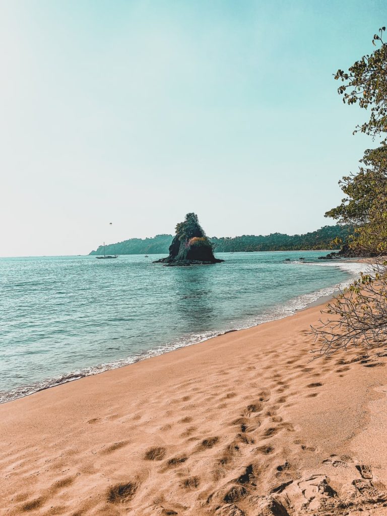 ocean view on beach in costa rica